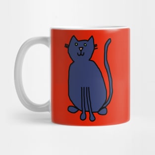 Blue Cat Mug
